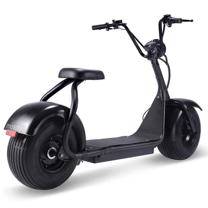 MotoTec Fat Tire 60V 2000W Lithium Electric Scooter Black