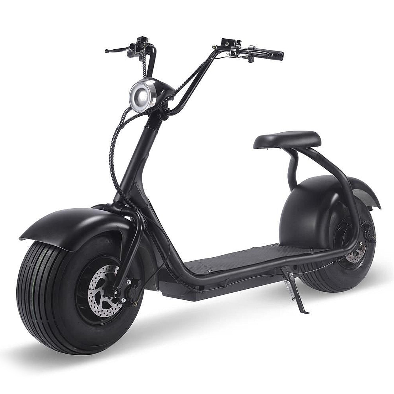 MotoTec Fat Tire 60V 2000W Lithium Electric Scooter Black