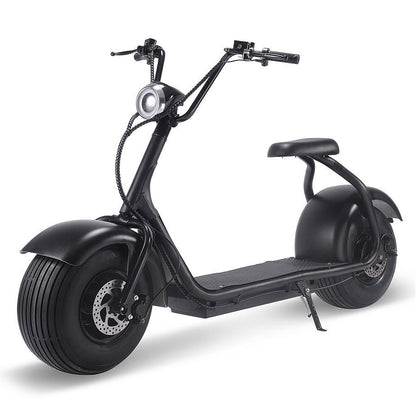 MotoTec Fat Tire 60V 2000W Lithium Electric Scooter Black