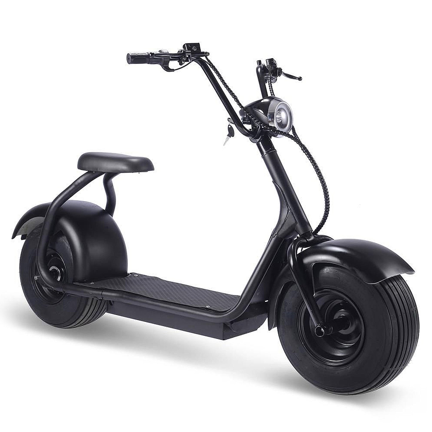 MotoTec Fat Tire 60V 2000W Lithium Electric Scooter Black