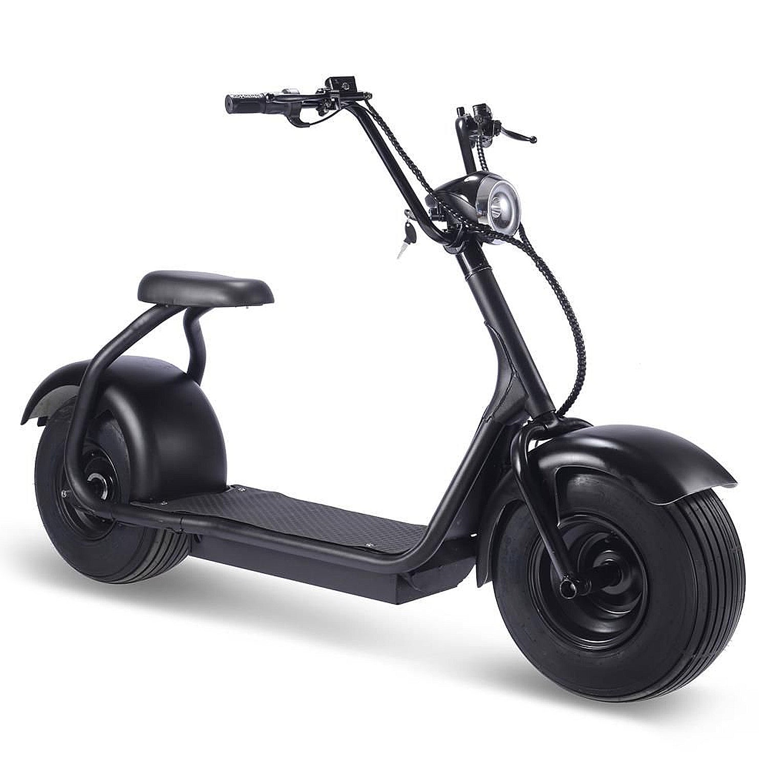 MotoTec Fat Tire 60V 2000W Lithium Electric Scooter Black