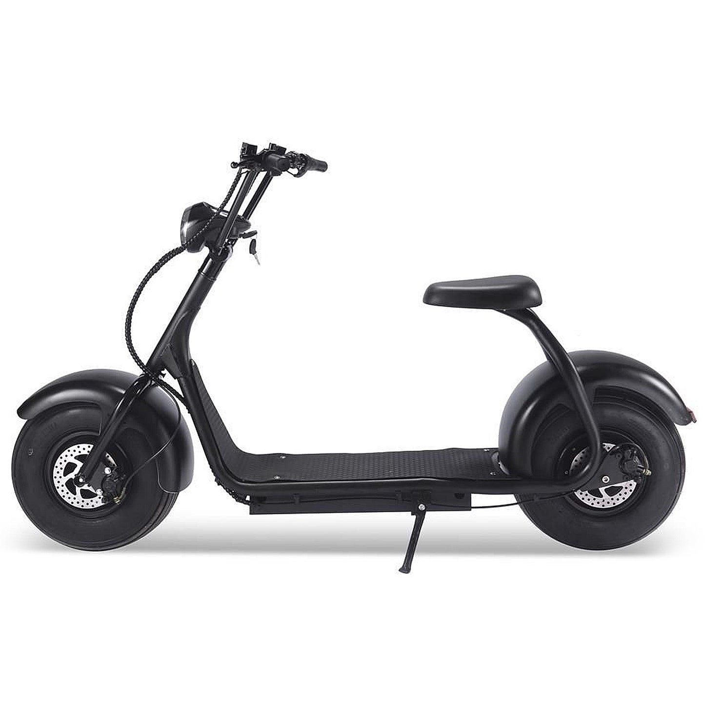 MotoTec Fat Tire 60V 2000W Lithium Electric Scooter Black