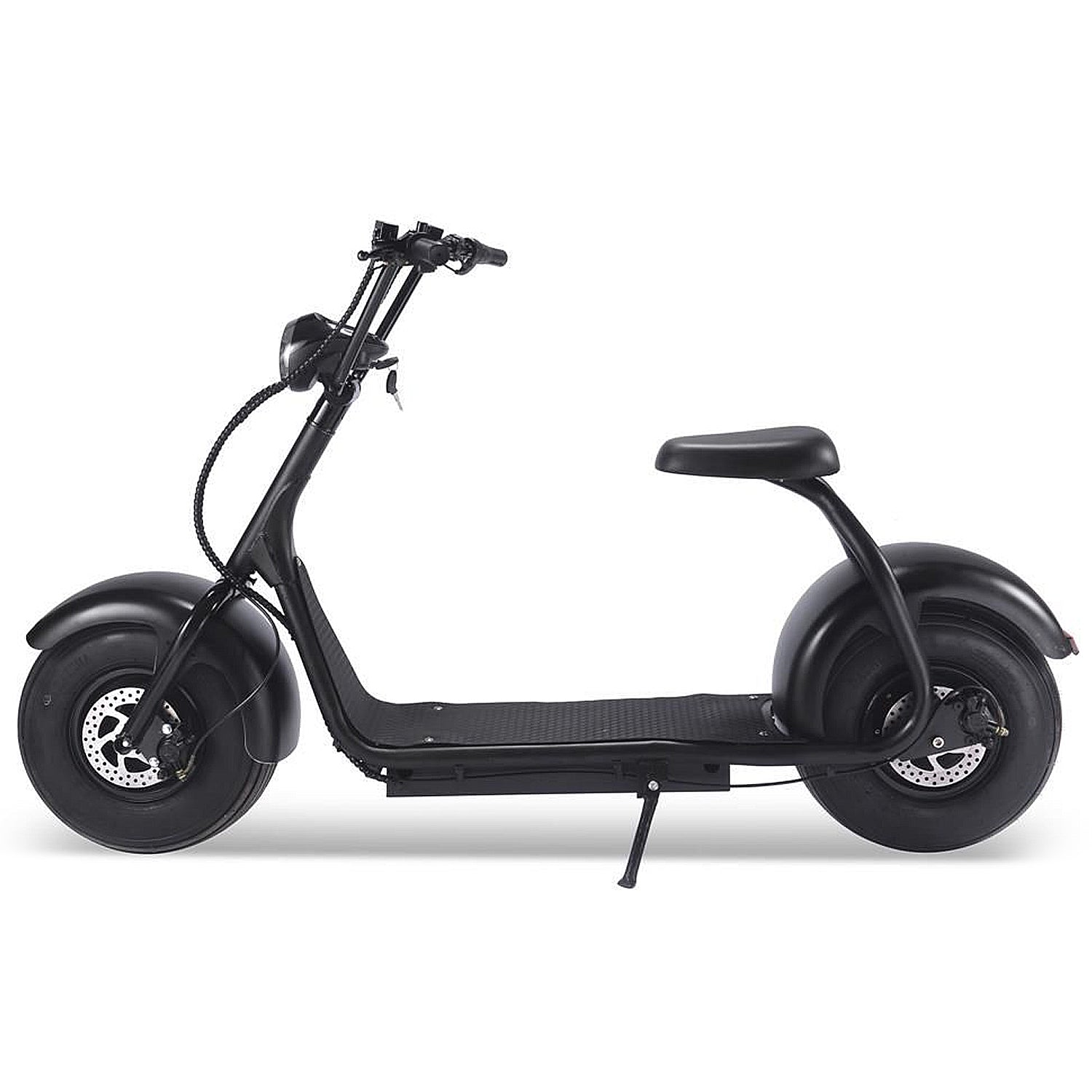 MotoTec Fat Tire 60V 2000W Lithium Electric Scooter Black