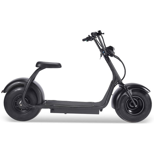 MotoTec Fat Tire 60V 2000W Lithium Electric Scooter Black