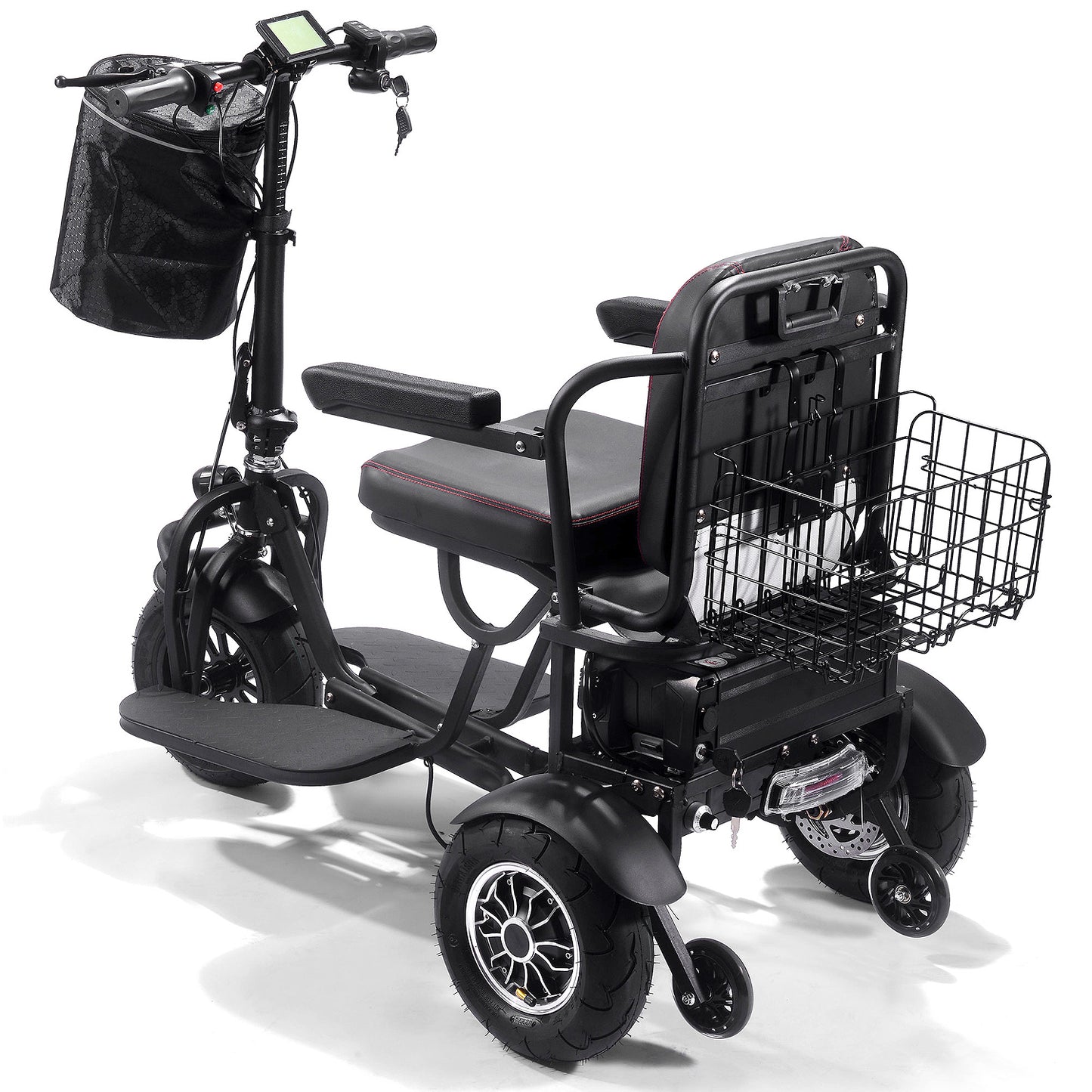 MotoTec Folding Mobility 48V 1000W Dual Motor Electric Trike