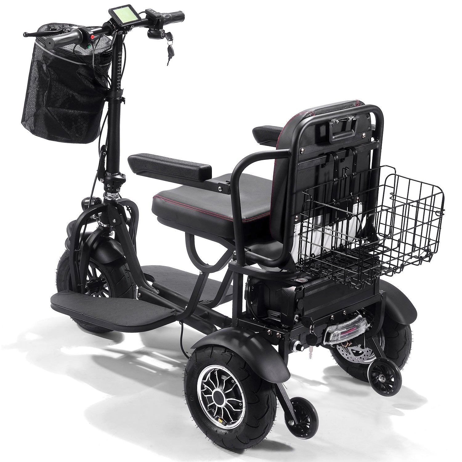 MotoTec Folding Mobility 48V 1000W Dual Motor Electric Trike