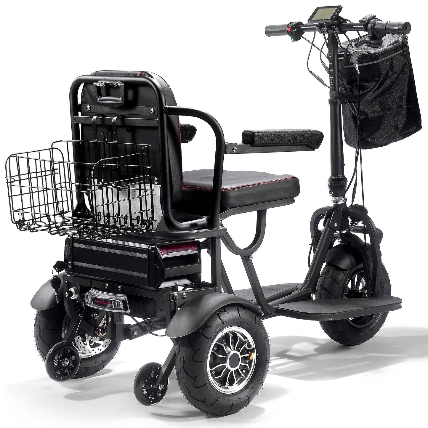 MotoTec Folding Mobility 48V 1000W Dual Motor Electric Trike