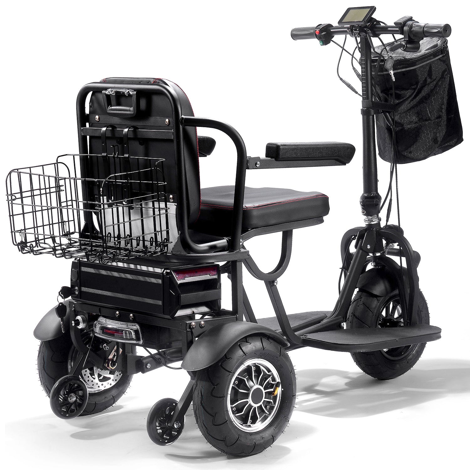 MotoTec Folding Mobility 48V 1000W Dual Motor Electric Trike