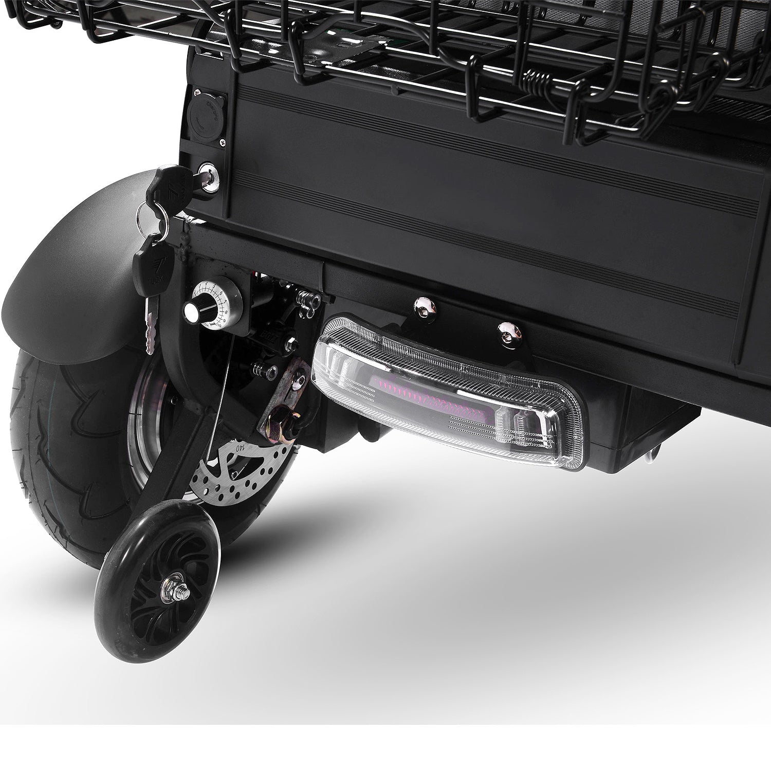 MotoTec Folding Mobility 48V 1000W Dual Motor Electric Trike