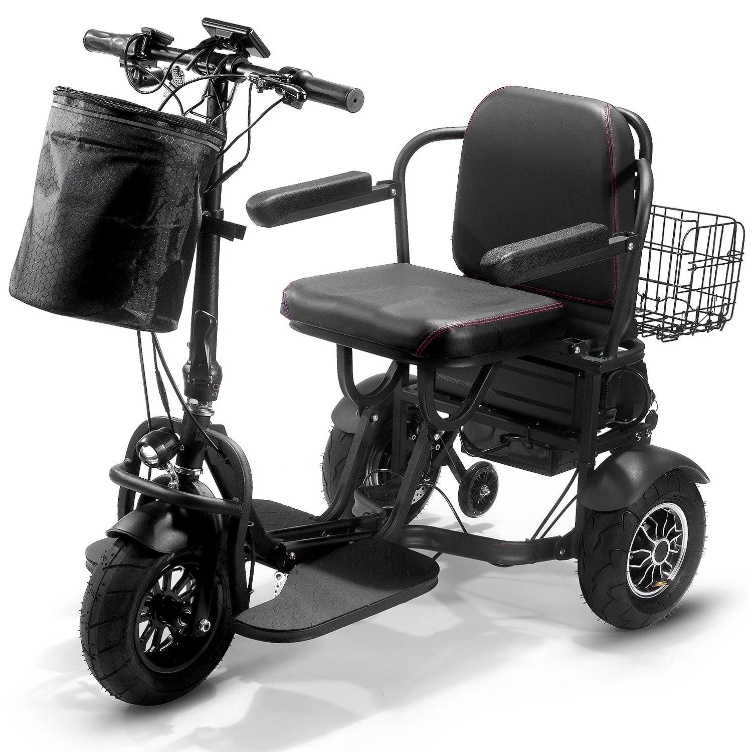 MotoTec Folding Mobility 48V 1000W Dual Motor Electric Trike