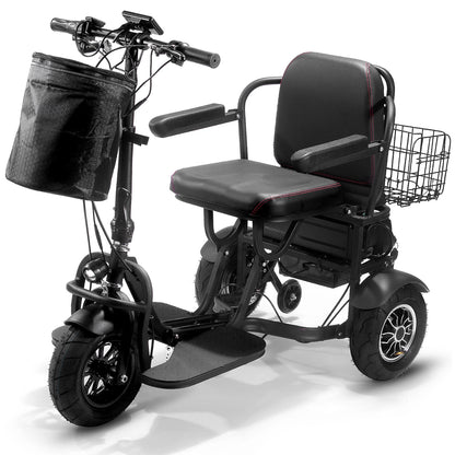 MotoTec Folding Mobility 48V 1000W Dual Motor Electric Trike