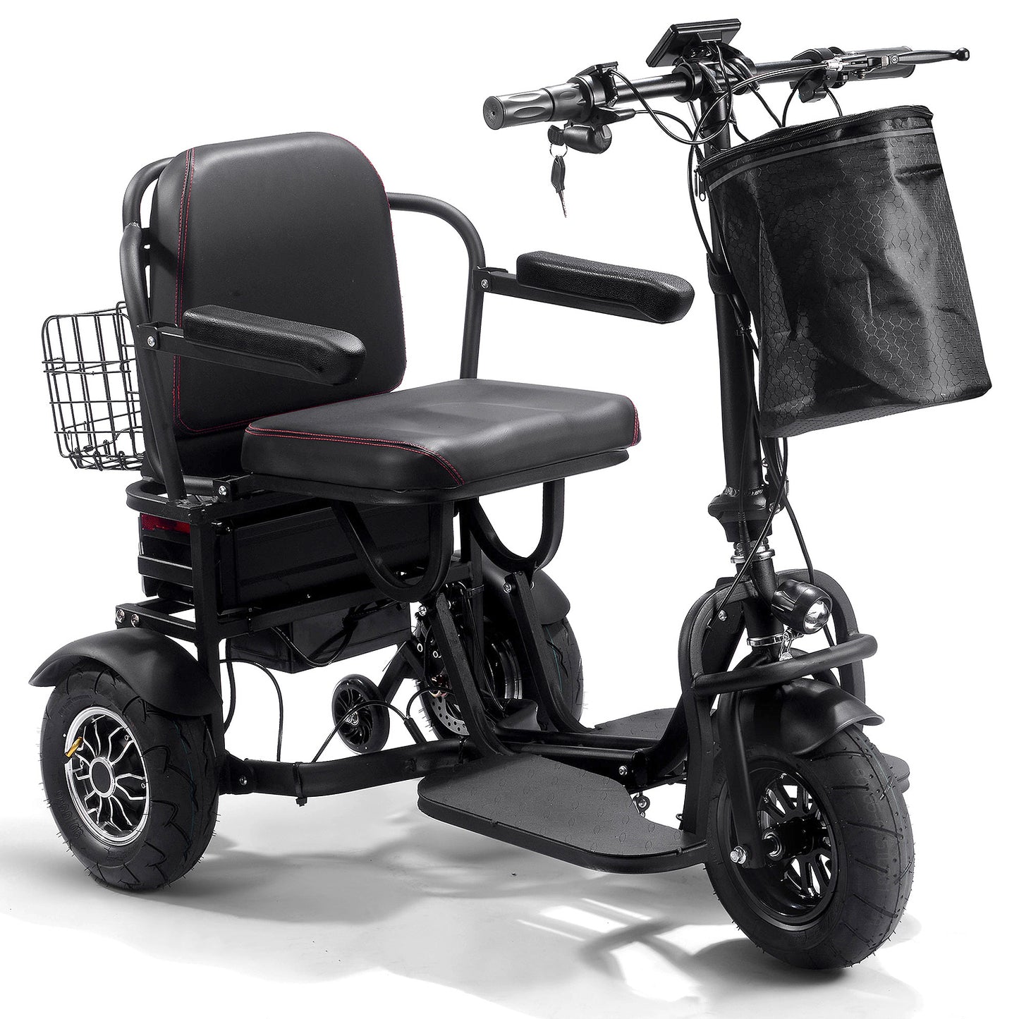 MotoTec Folding Mobility 48V 1000W Dual Motor Electric Trike
