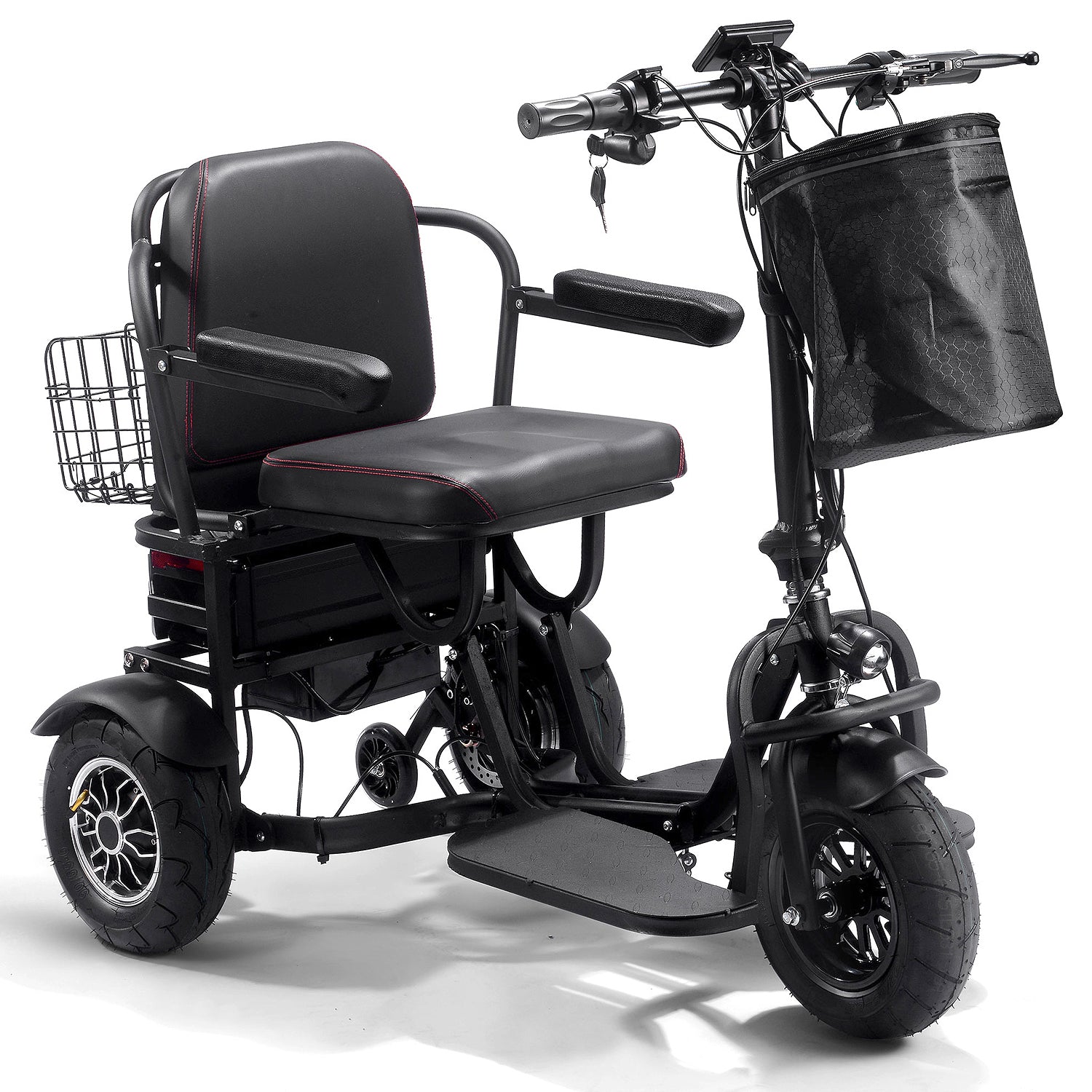 MotoTec Folding Mobility 48V 1000W Dual Motor Electric Trike