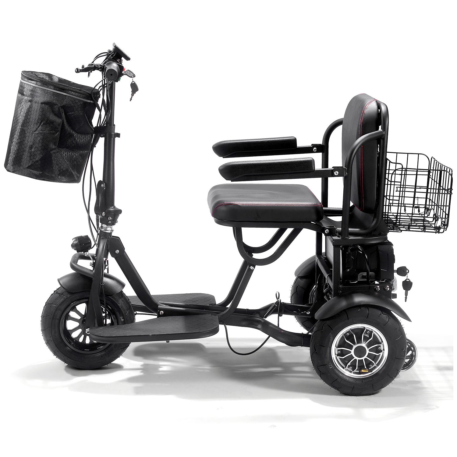 MotoTec Folding Mobility 48V 1000W Dual Motor Electric Trike
