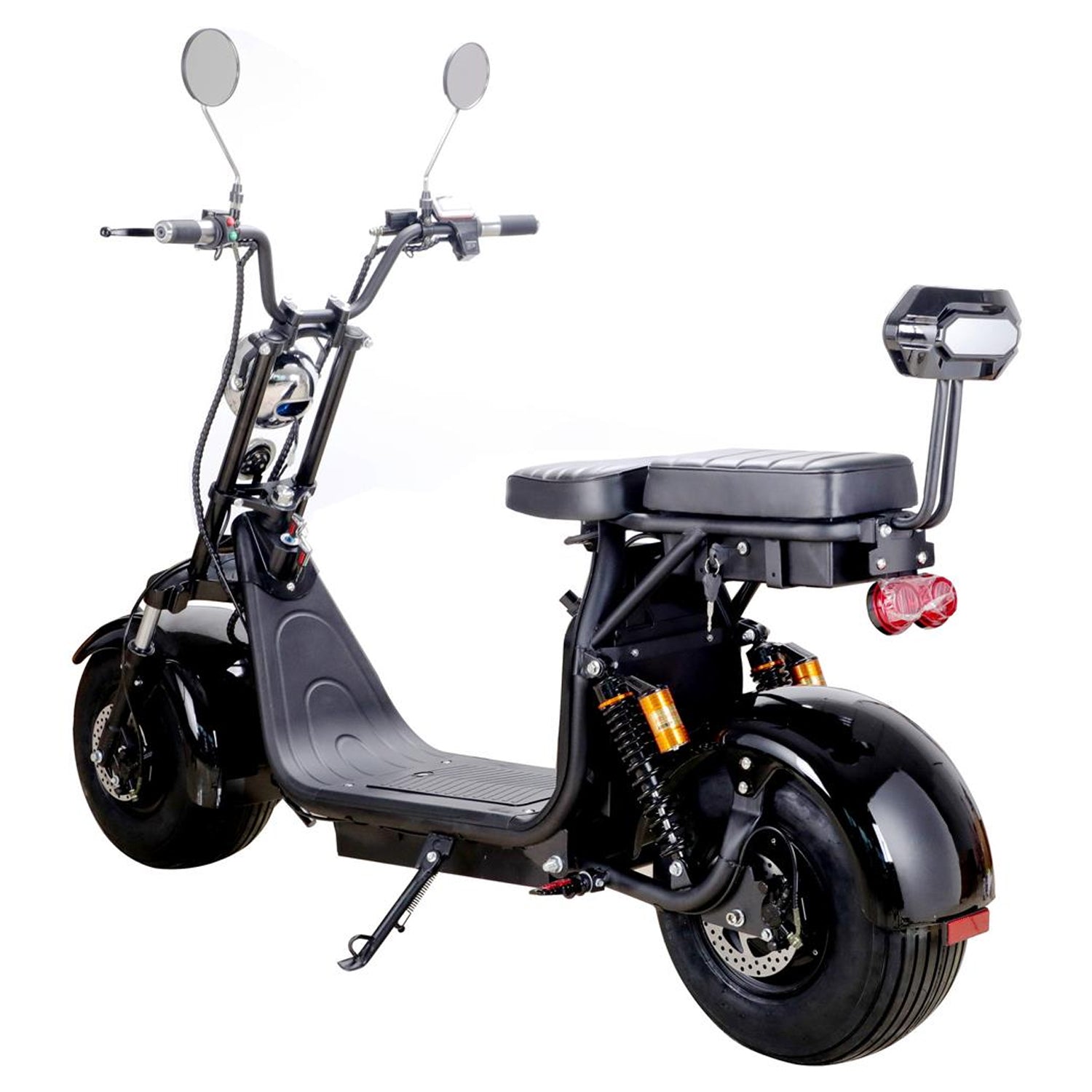 MotoTec Knockout 60V 2000W Lithium Electric Scooter Black