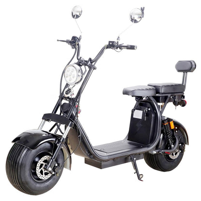 MotoTec Knockout 60V 2000W Lithium Electric Scooter Black