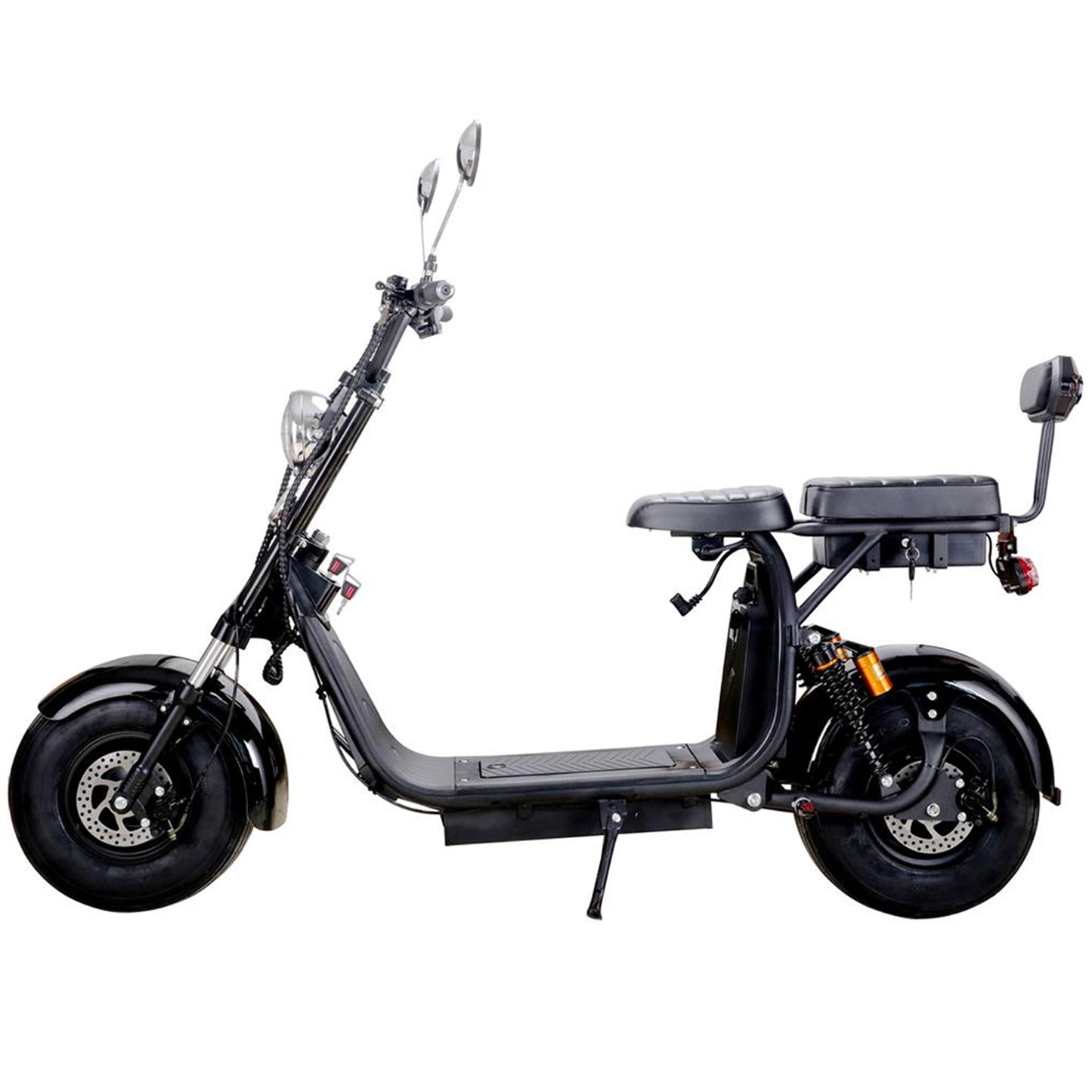 MotoTec Knockout 60V 2000W Lithium Electric Scooter Black