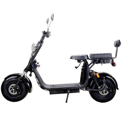 MotoTec Knockout 60V 2000W Lithium Electric Scooter Black