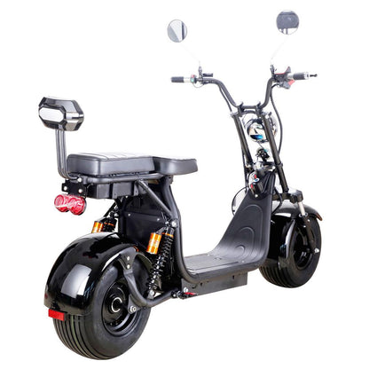 MotoTec Knockout 60V 2000W Lithium Electric Scooter Black