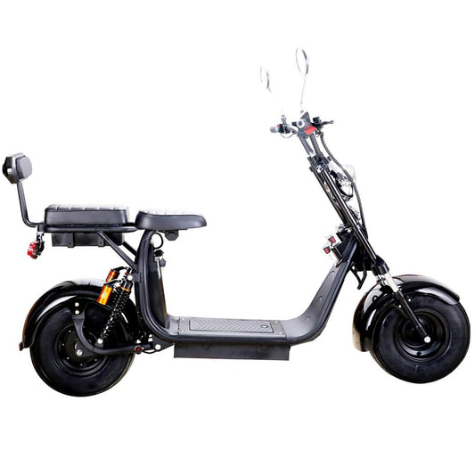 MotoTec Knockout 60V 2000W Lithium Electric Scooter Black