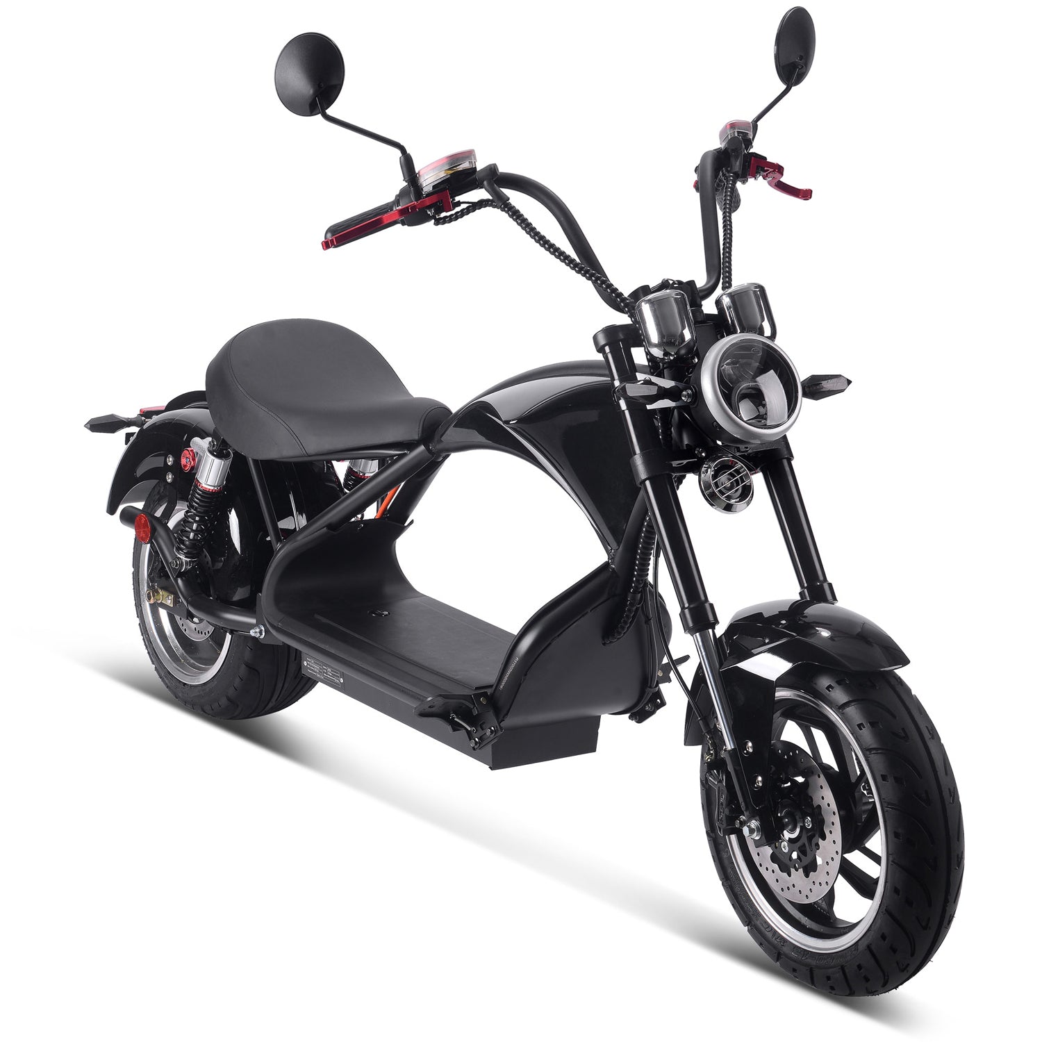 MotoTec Lowboy 60V 2500W Lithium Electric Scooter Black