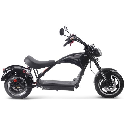 MotoTec Lowboy 60V 2500W Lithium Electric Scooter Black
