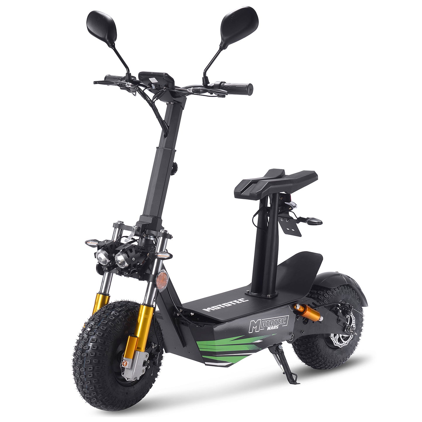 MotoTec Mars 60V 3500W Electric Scooter Black