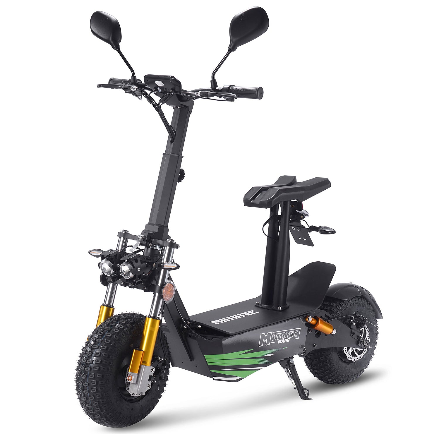 MotoTec Mars 60V 3500W Electric Scooter Black