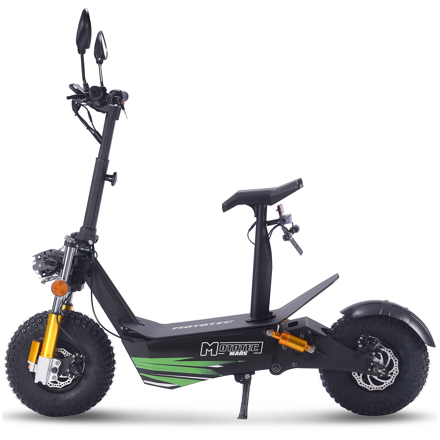 MotoTec Mars 60V 3500W Electric Scooter Black