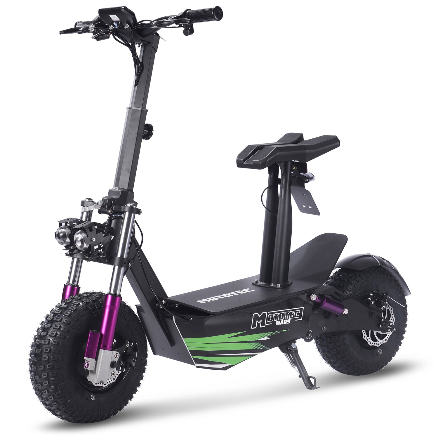 MotoTec Mars 48V 2500W Electric Scooter Black