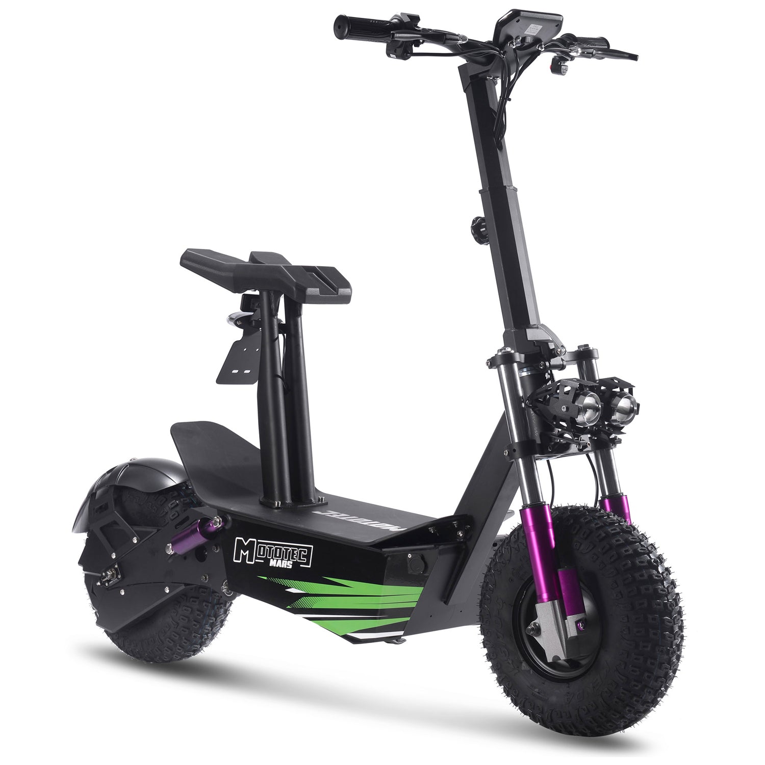 MotoTec Mars 48V 2500W Electric Scooter Black