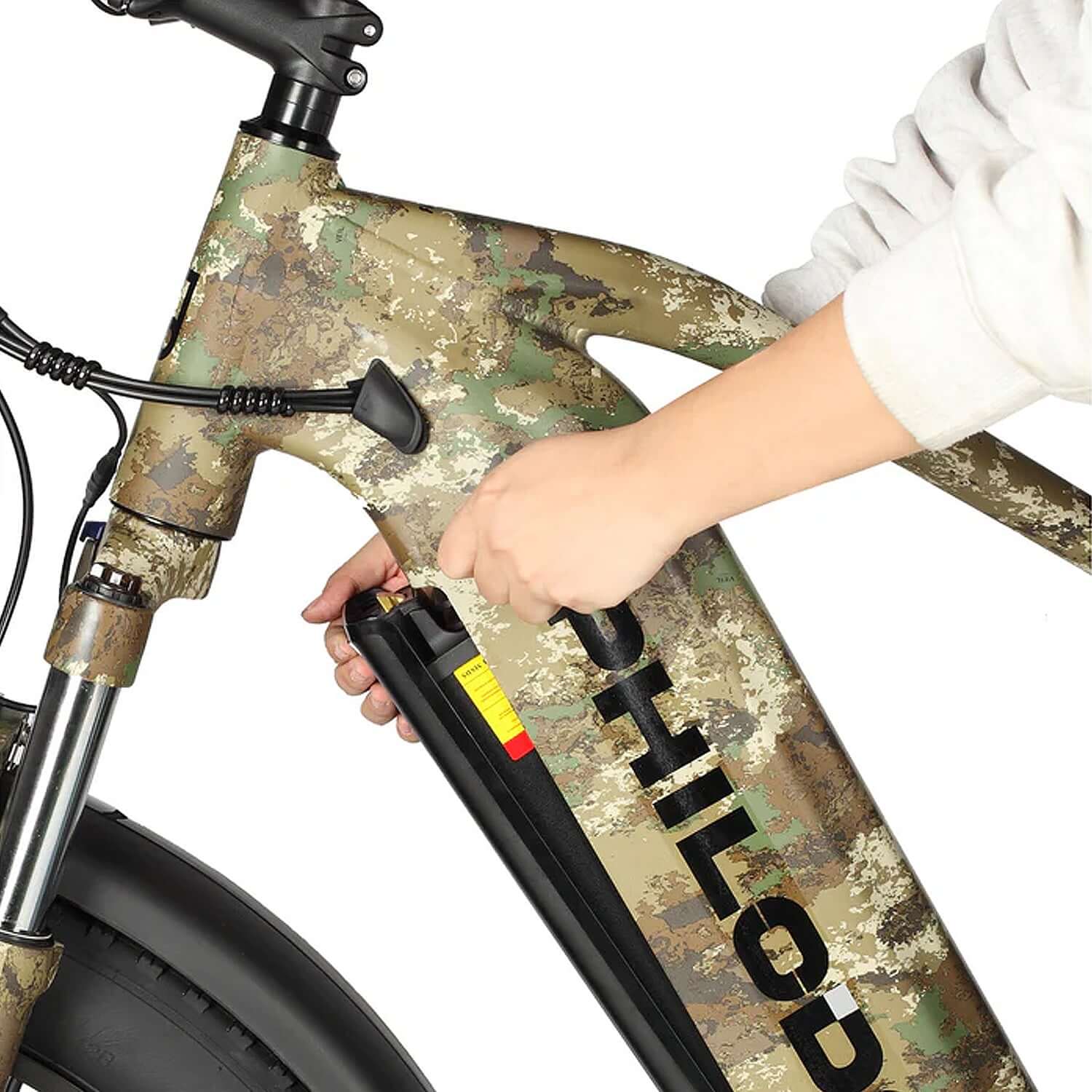 electric motor in bicycle frame PHILODO FALCON 60V Step-Thru Dual MotorElectric Bike Full Suspension