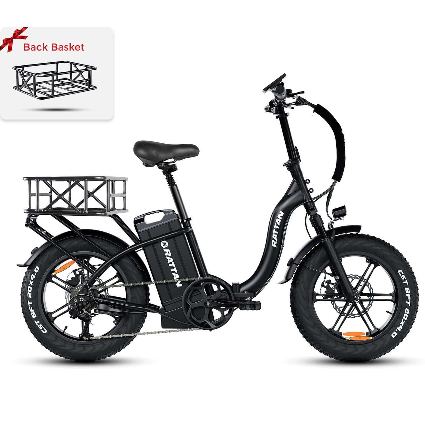 Rattan LF Ultra 48V 1000W Step-Thru Folding Electric Bike