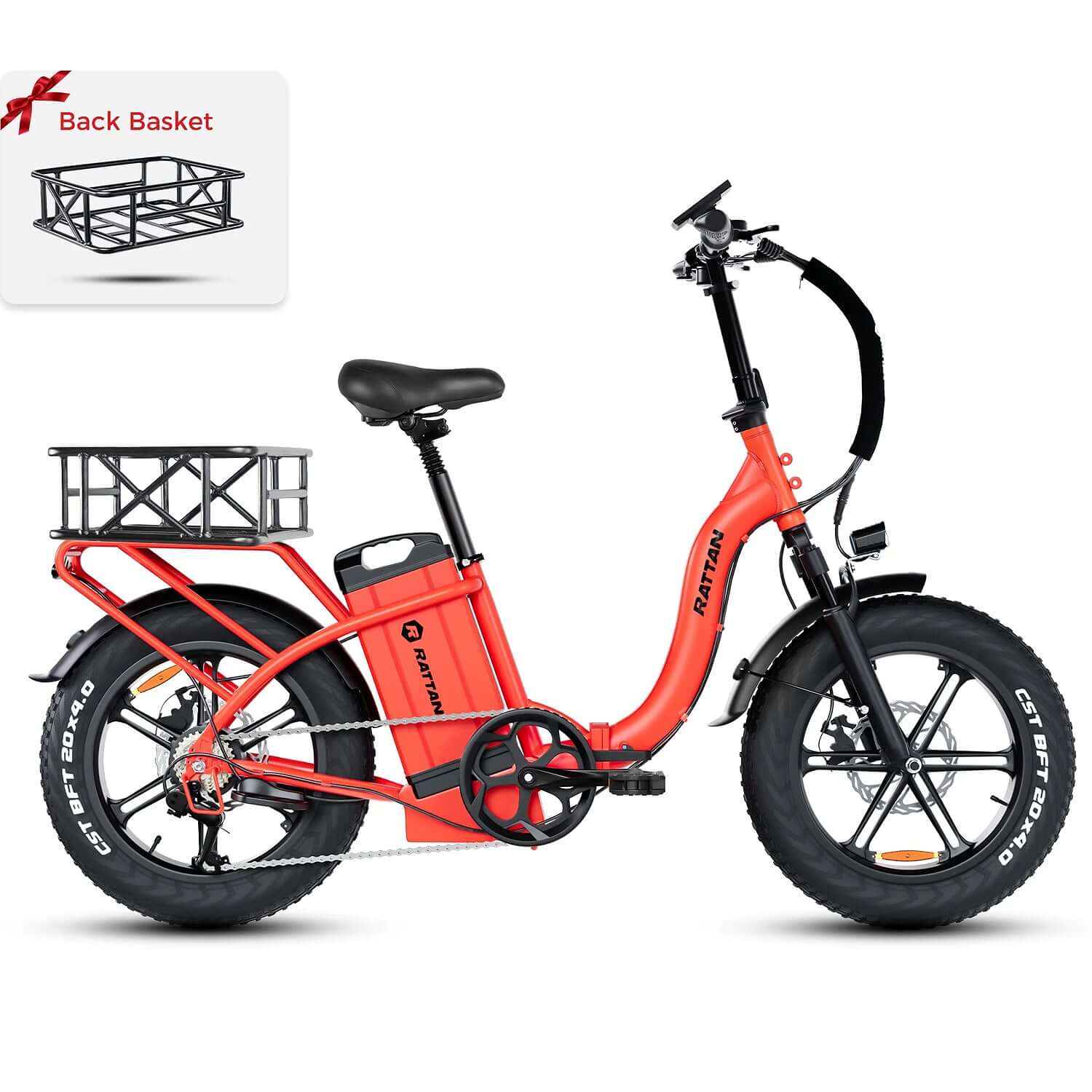 Rattan LF Ultra 48V 1000W Step-Thru Folding Electric Bike