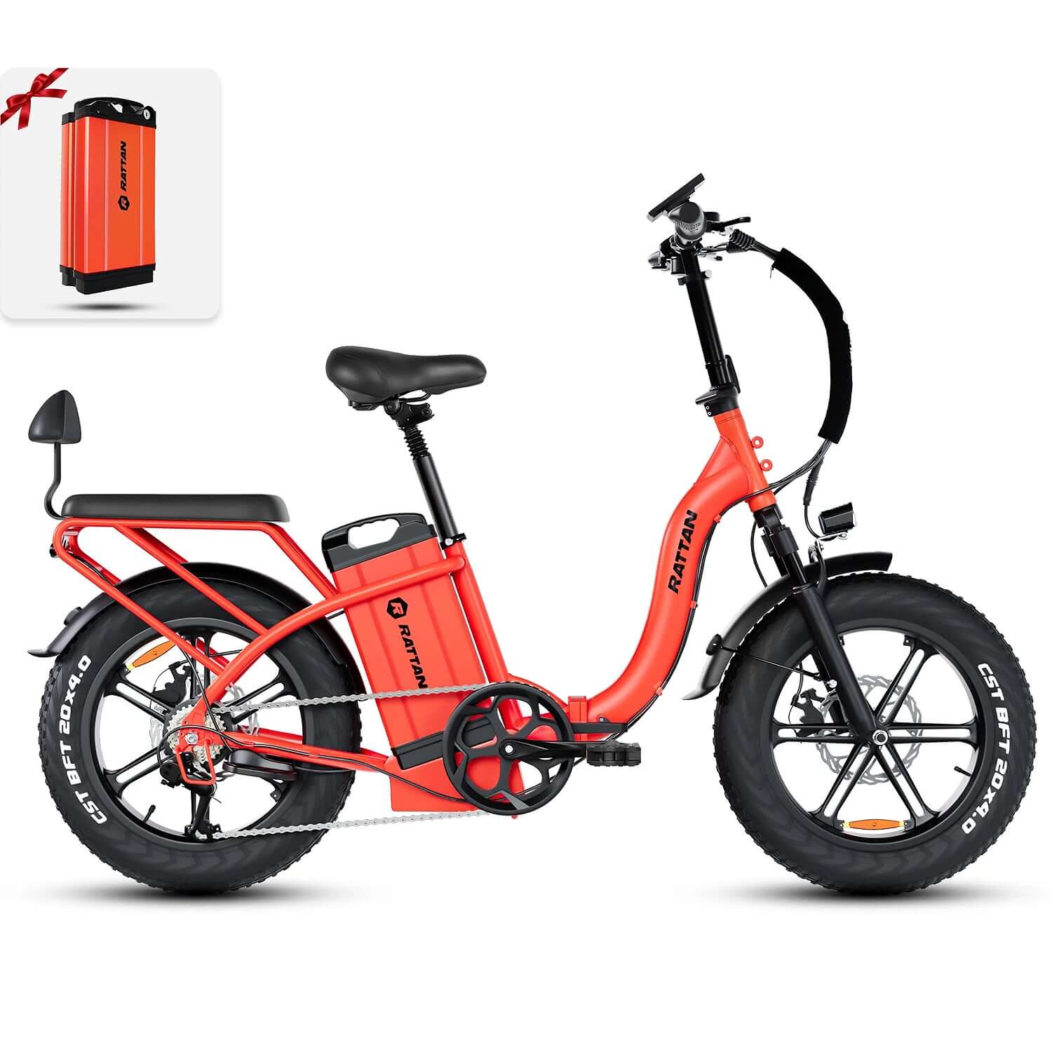 Rattan LF Ultra 48V 1000W Step-Thru Folding Electric Bike