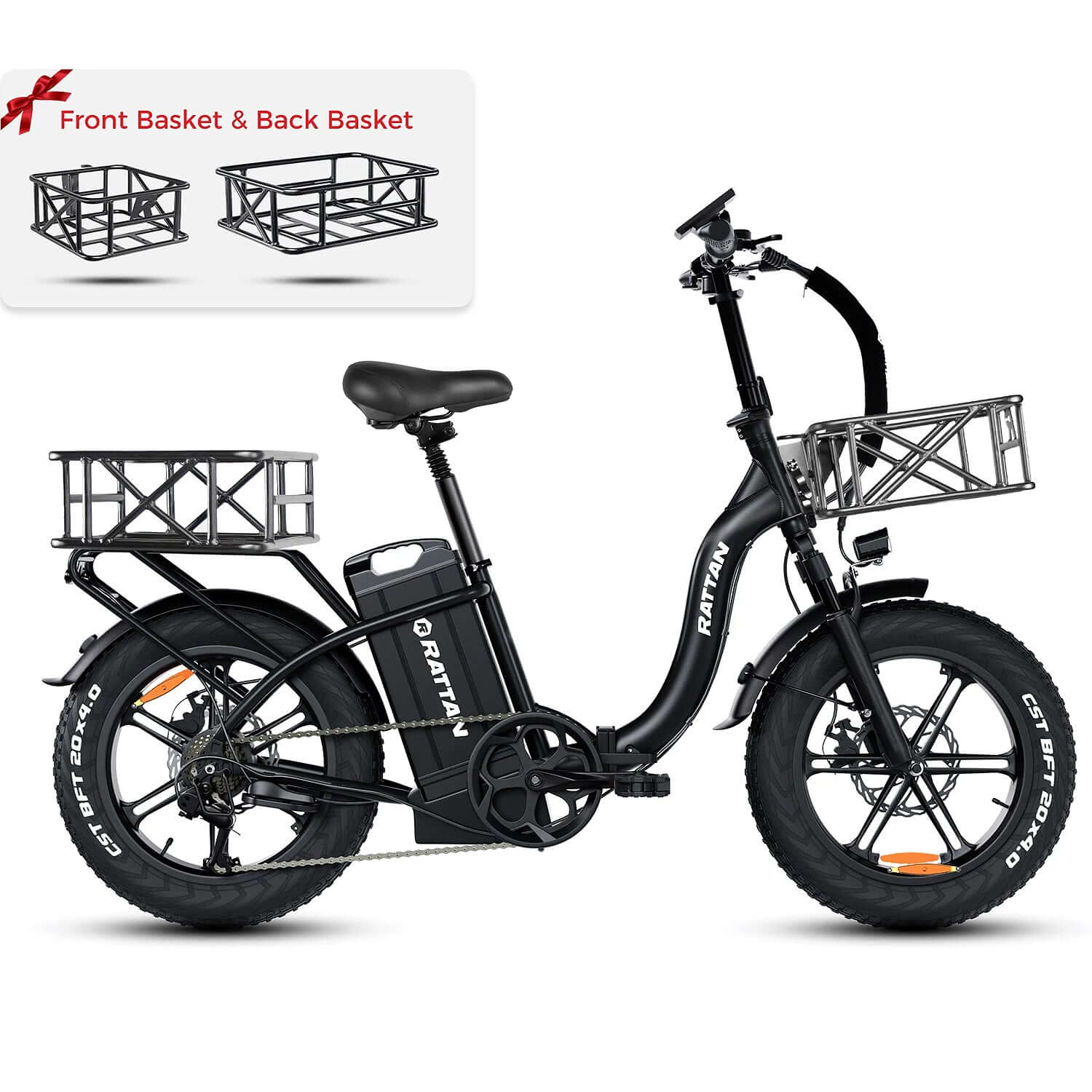 Rattan LF Ultra 48V 1000W Step-Thru Folding Electric Bike