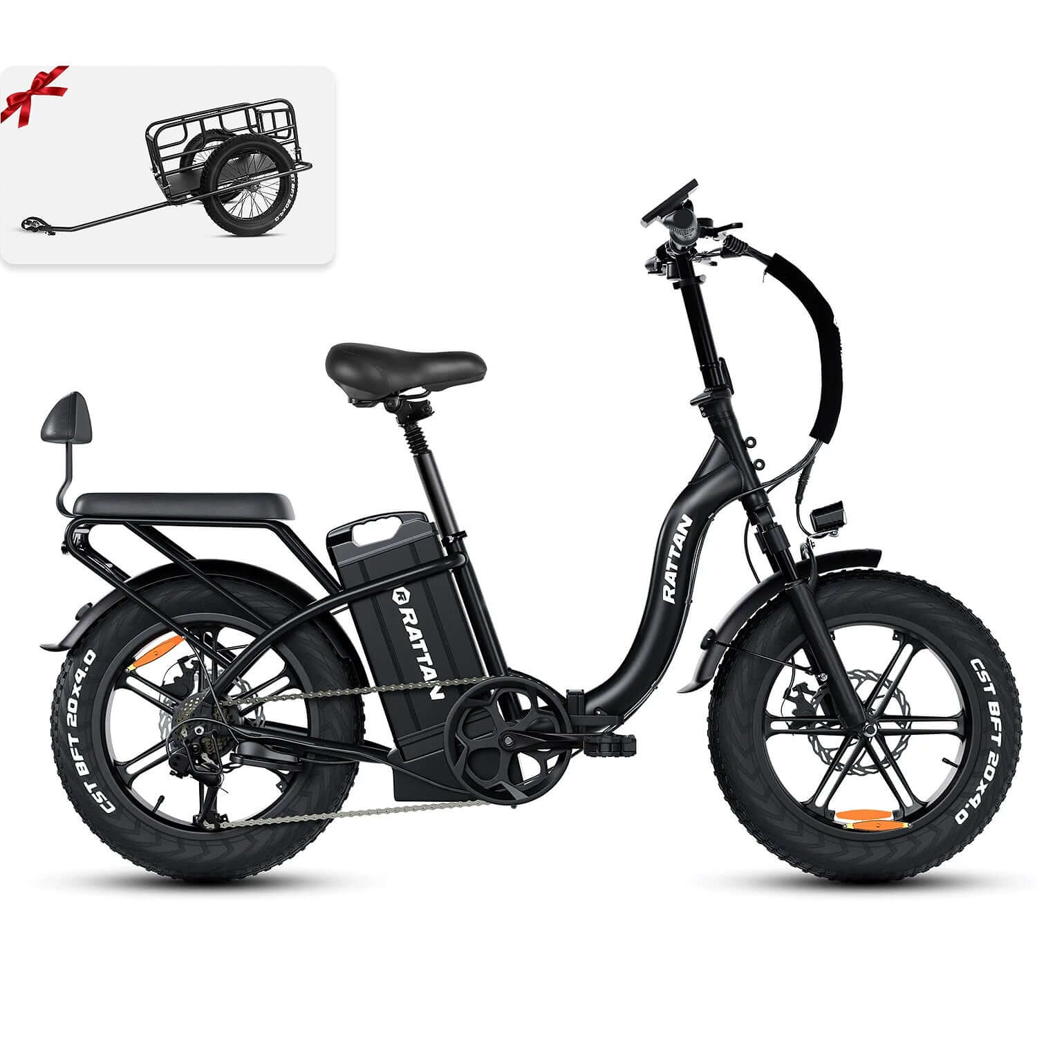 Rattan LF Ultra 48V 1000W Step-Thru Folding Electric Bike