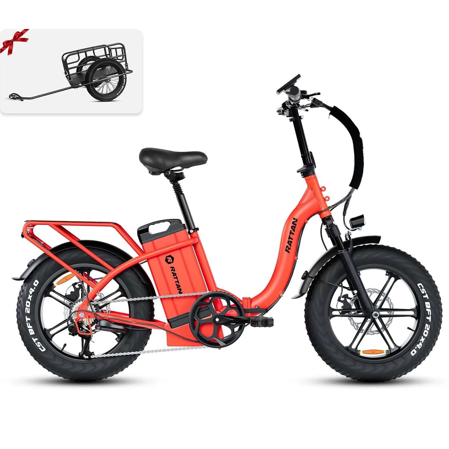 Rattan LF Ultra 48V 1000W Step-Thru Folding Electric Bike