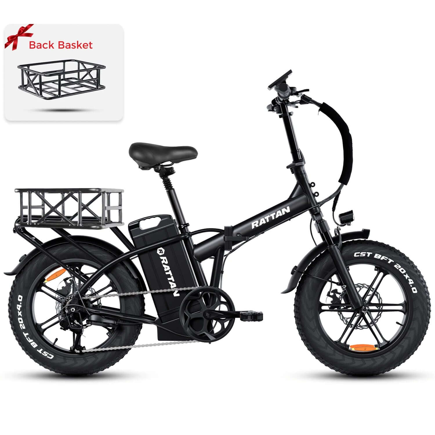 Rattan LM Ultra 48V 1000W High-Step Folding Electric Bike