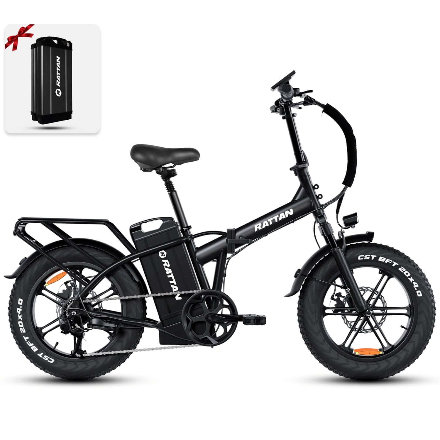 Rattan LM Ultra 48V 1000W High-Step Folding Electric Bike