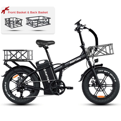 Rattan LM Ultra 48V 1000W High-Step Folding Electric Bike