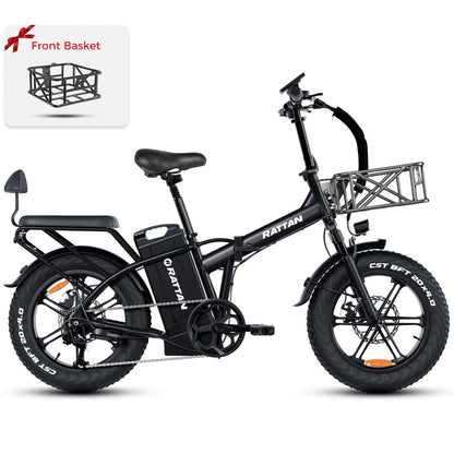 Rattan LM Ultra 48V 1000W High-Step Folding Electric Bike