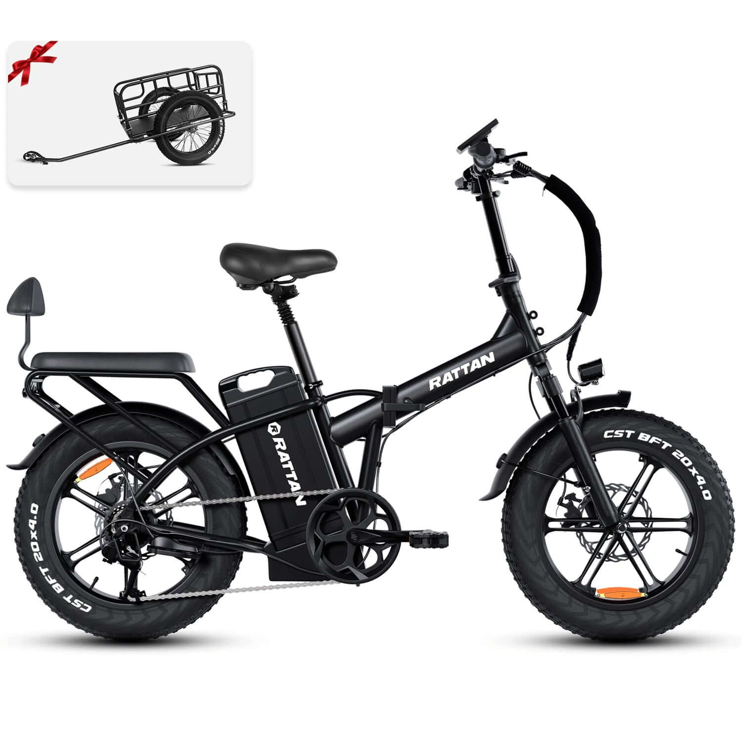 Rattan LM Ultra 48V 1000W High-Step Folding Electric Bike