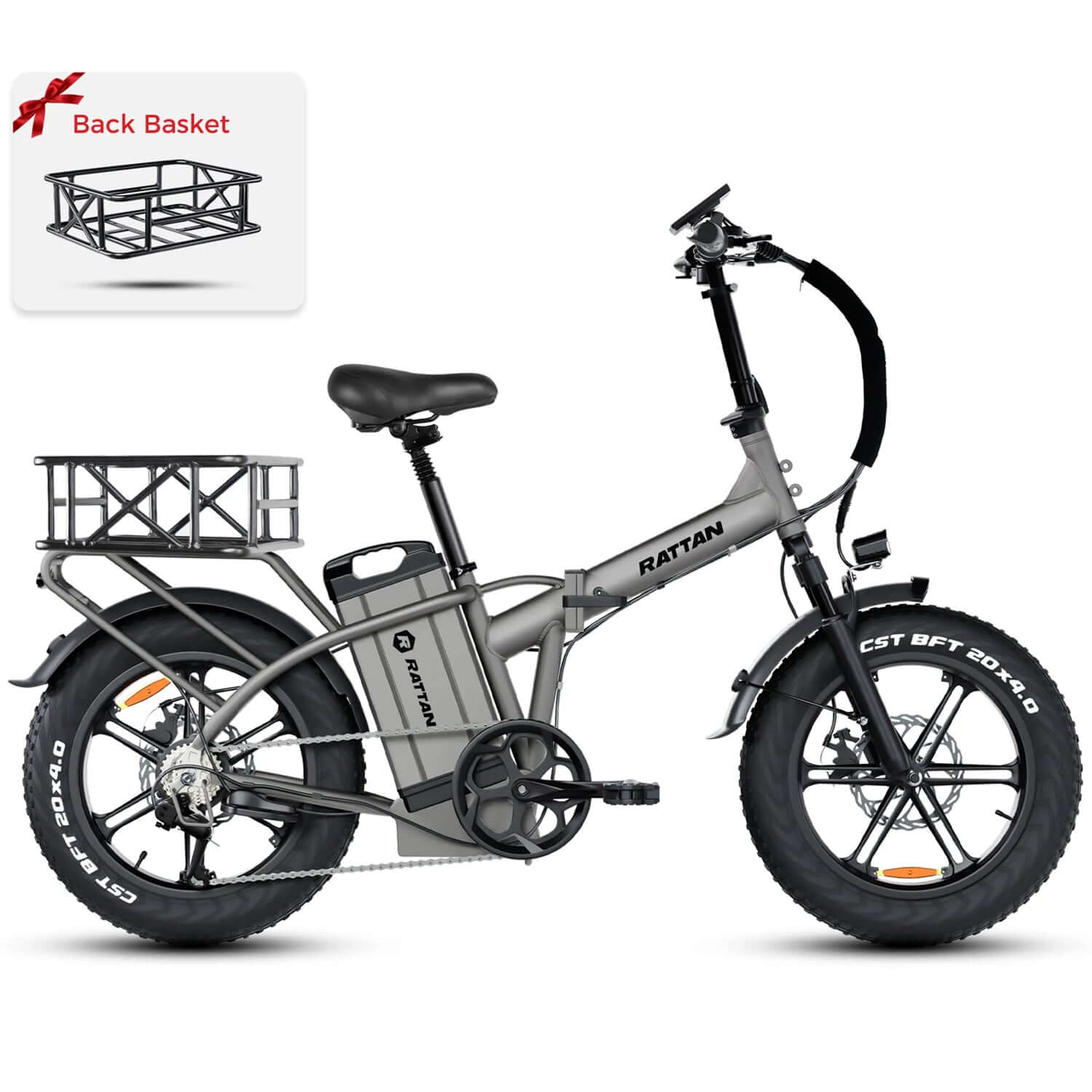 Rattan LM Ultra 48V 1000W High-Step Folding Electric Bike