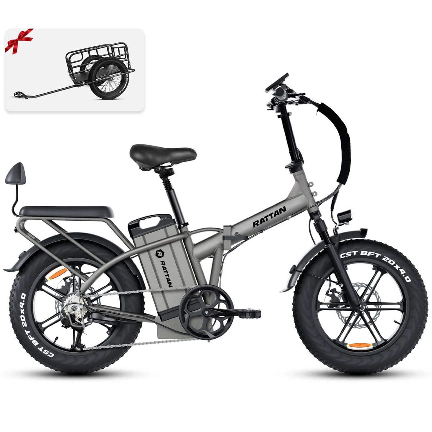 Rattan LM Ultra 48V 1000W High-Step Folding Electric Bike