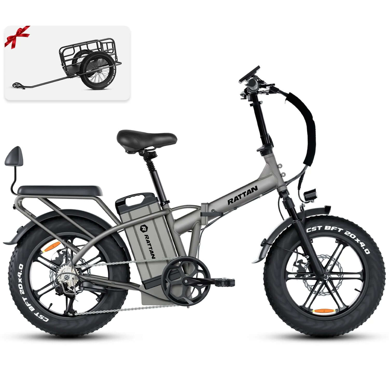 Rattan LM Ultra 48V 1000W High-Step Folding Electric Bike