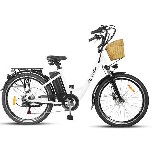 Ebike - Nakto 26" City Stroller Low Step Cruiser Electric Bike