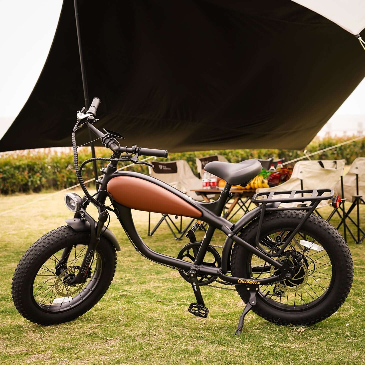 Ebike - Revi Cheetah Cafe Racer Mini Vintage Motorcycle E-Bike