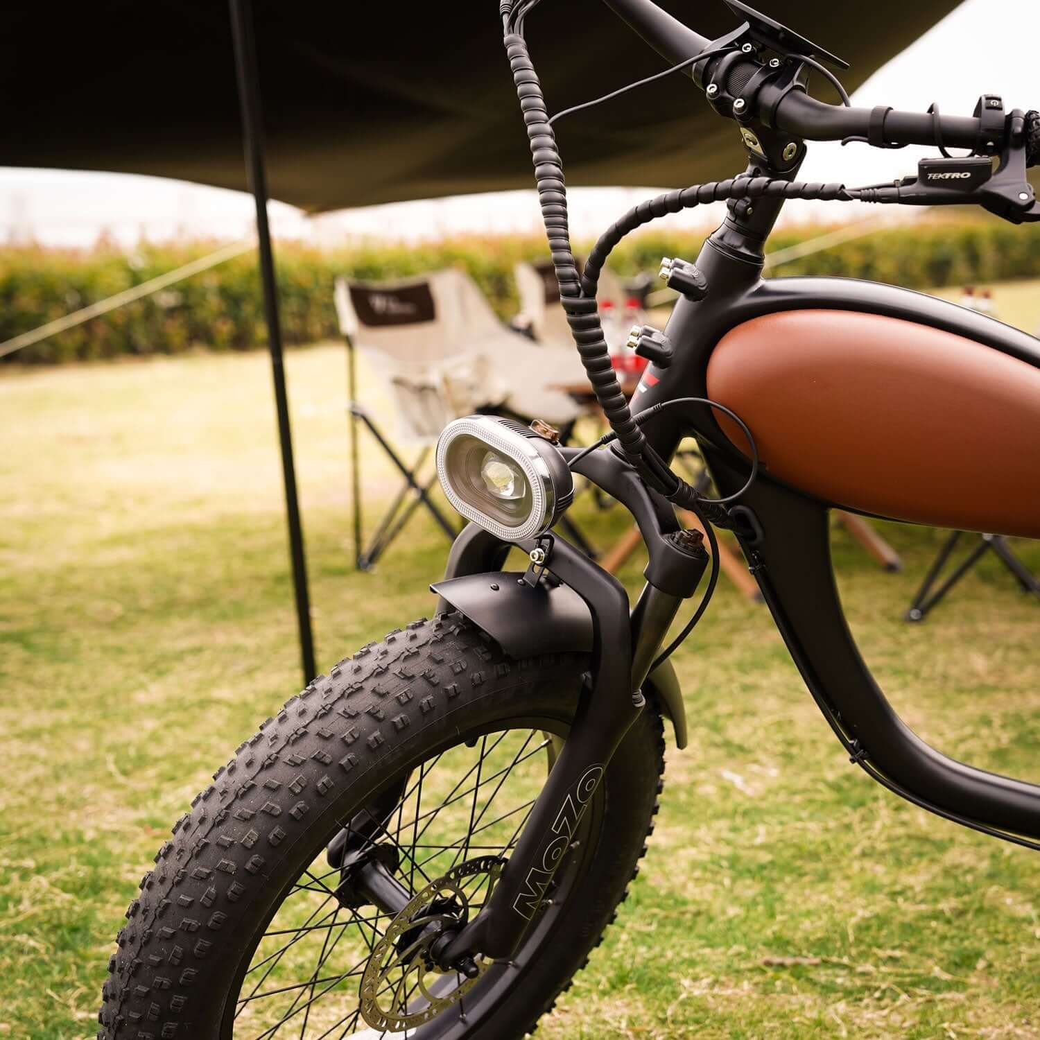 Ebike - Revi Cheetah Cafe Racer Mini Vintage Motorcycle E-Bike