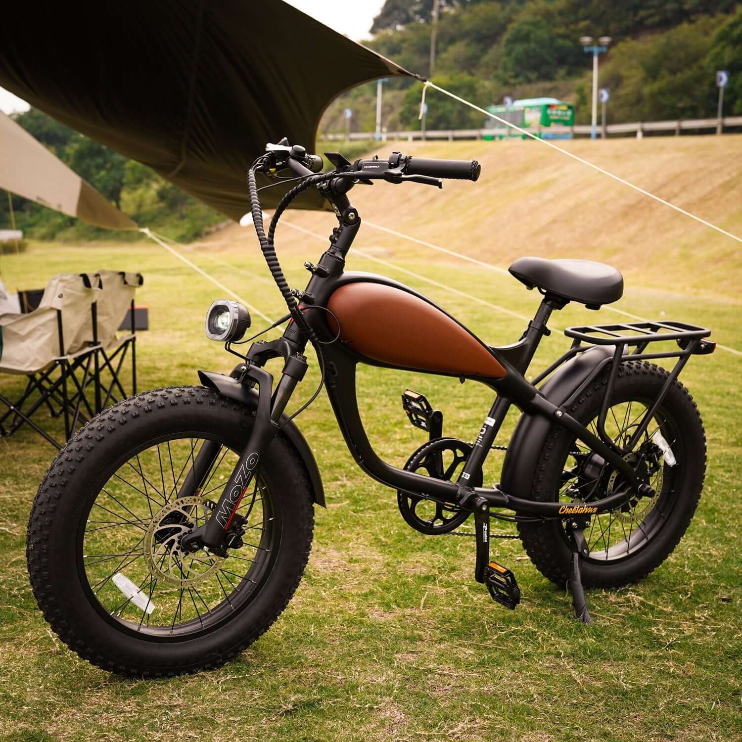 Ebike - Revi Cheetah Cafe Racer Mini Vintage Motorcycle E-Bike